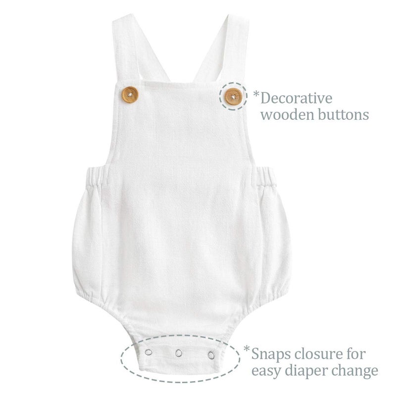 Simplee kids Unisex Baby Onesie Cute Baby Romper Boy Infant Summer Jumpsuits Sleeveless 6-12 Months - Image 2